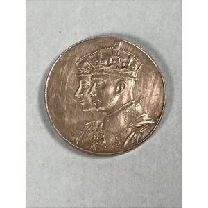 1939 Royal Visit Canada Commemorative‎ Medal King George Queen Elizabeth 26mm